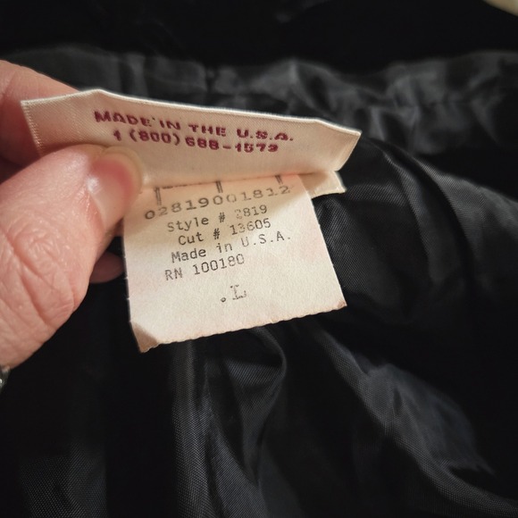 Vintage 90s Storybook Heirlooms Hooded Cloak Black Crushed Velvet Cape - Picture 8 of 8